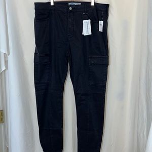 Old Navy Sateen Cargo Hi-Waisted Rockstar Pants